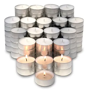 Hyoola Tea Lights Candles - 250 Bulk Candles Pack - Tea Candles Unscented- European Made Tealight Candles