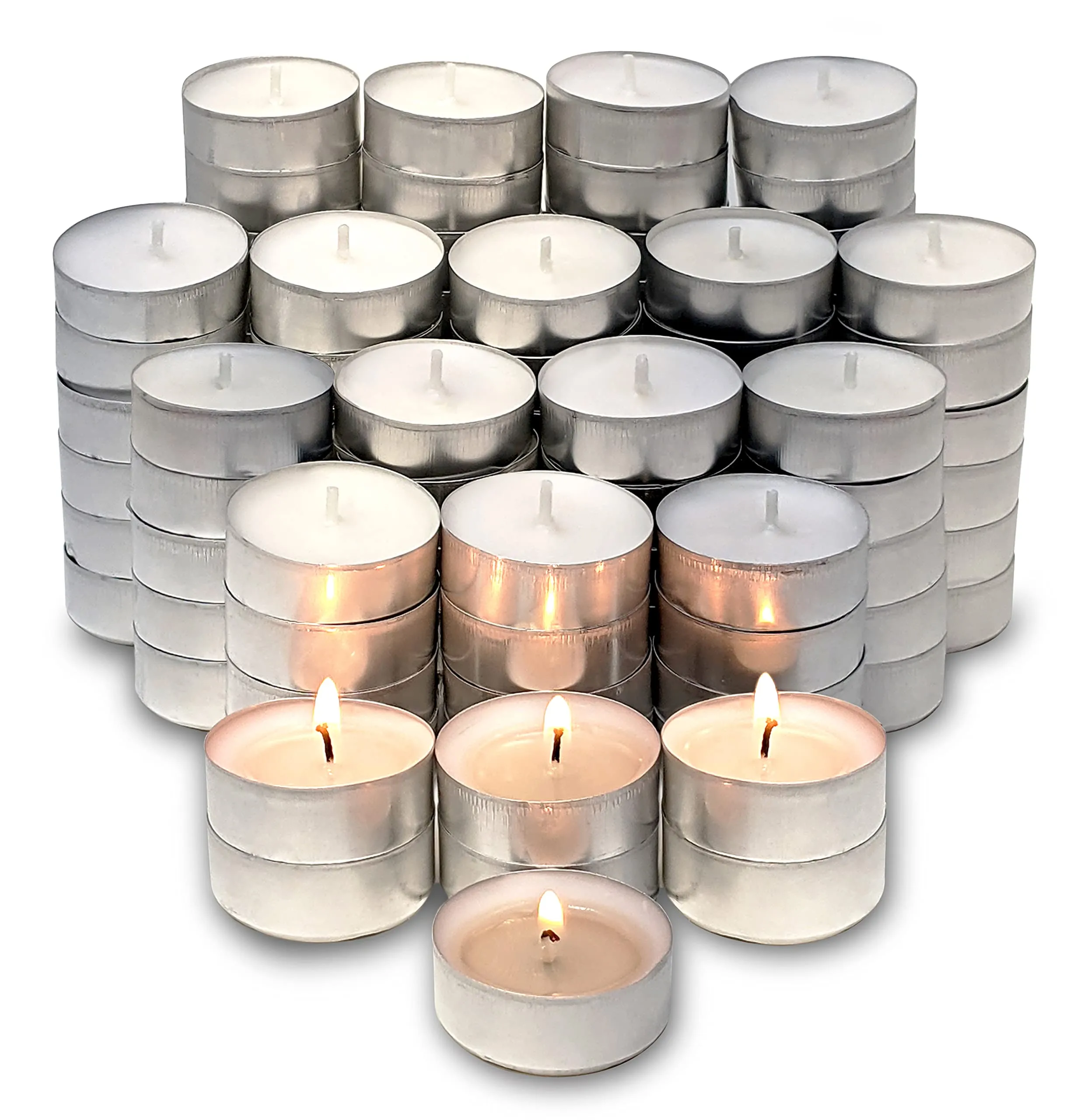 Hyoola Tea Lights Candles - 250 Bulk Candles Pack - Tea Candles Unscented- European Made Tealight Candles