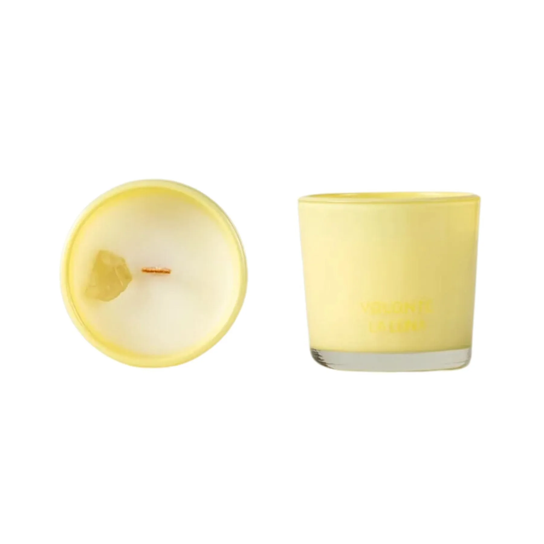 La Luna Crystal Infused Candle Will-Power - Citrine 56g