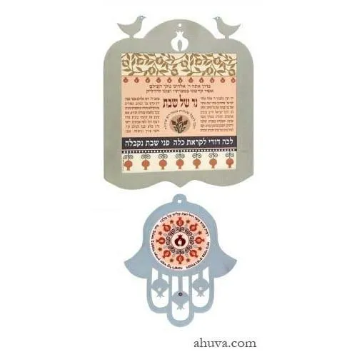 Lighting Shabbat Candles Blessing - Wall Decor Laz