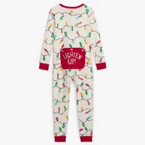 Little Blue House Holiday Lights Kids Union Suit