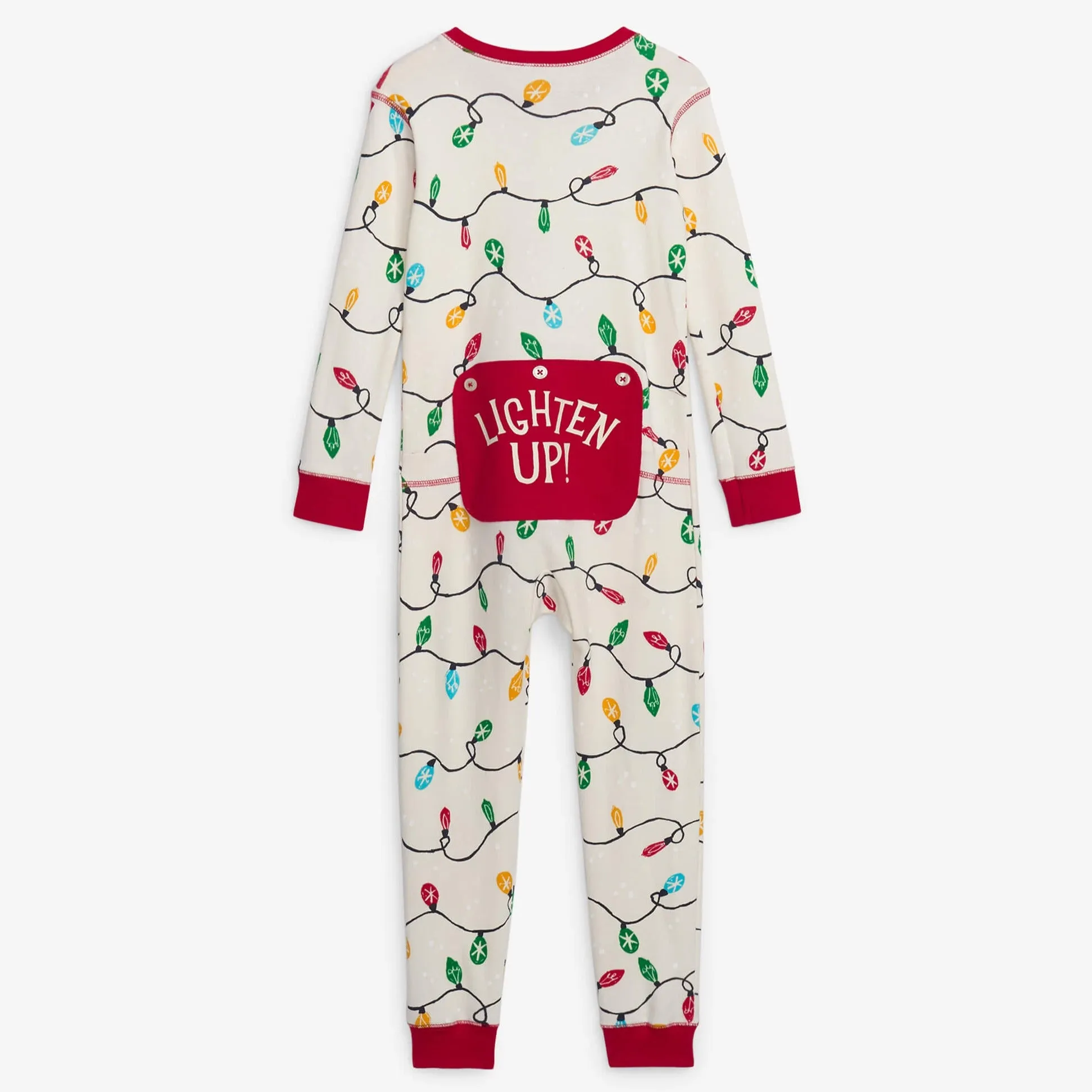 Little Blue House Holiday Lights Kids Union Suit