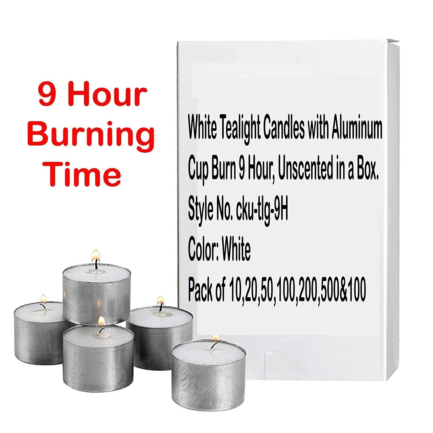 MeCozy Long Burning Diwali Unscented Candles for Home Decor and Celebrations & More | Wax Candles Approx 8-9 Hour Burning Time | Home Decoration Smokeless Paraffin Wax Candles Tealight - Pack of 50