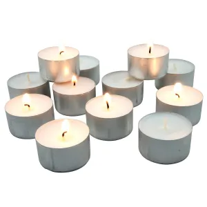 MeCozy Long Burning Diwali Unscented Candles for Home Decor and Celebrations & More | Wax Candles Approx 8-9 Hour Burning Time | Home Decoration Smokeless Paraffin Wax Candles Tealight - Pack of 50