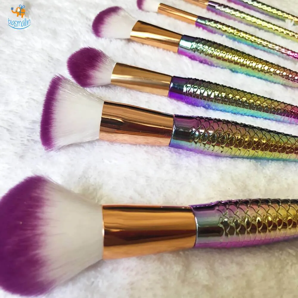 Mermaid Make Up Brushes - Set of 7