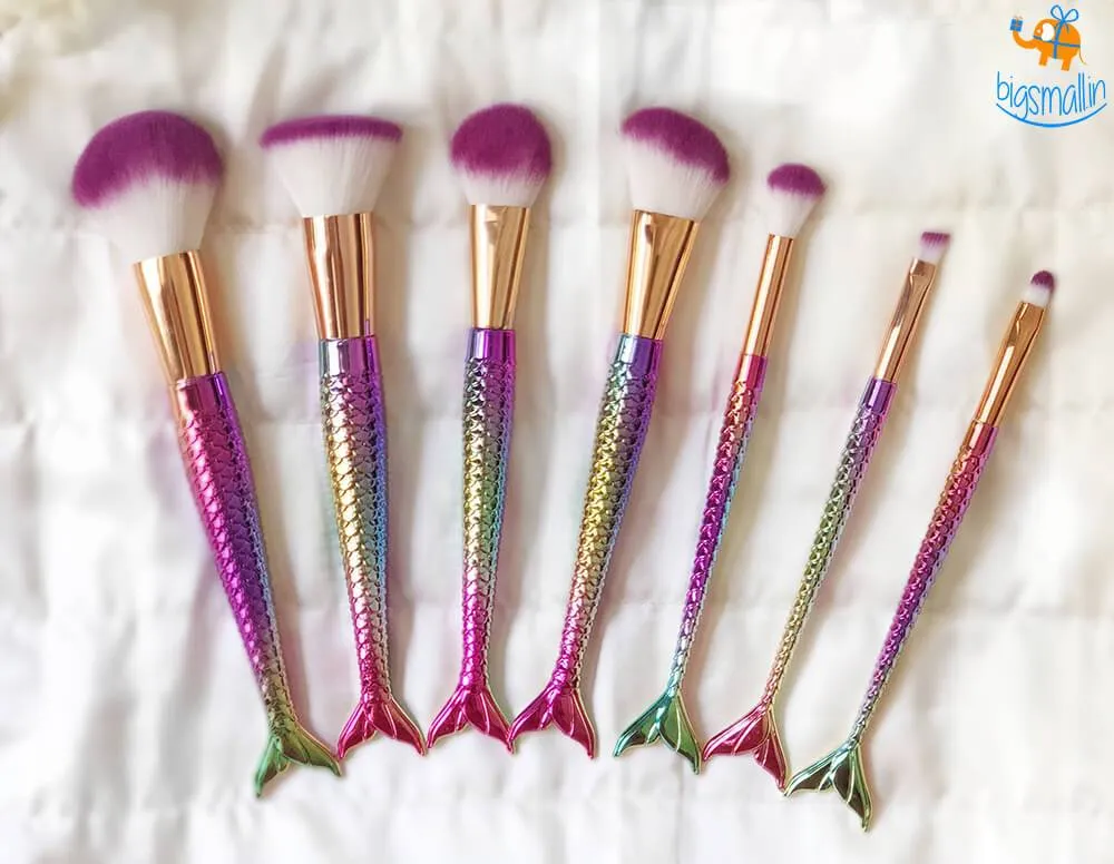 Mermaid Make Up Brushes - Set of 7