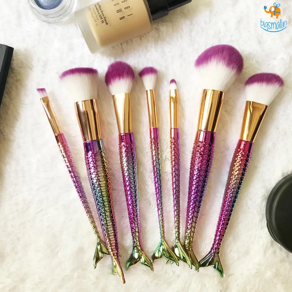 Mermaid Make Up Brushes - Set of 7