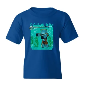 Minecraft Jolly Mobs Underwater Mob Kids Short Sleeve T-Shirt