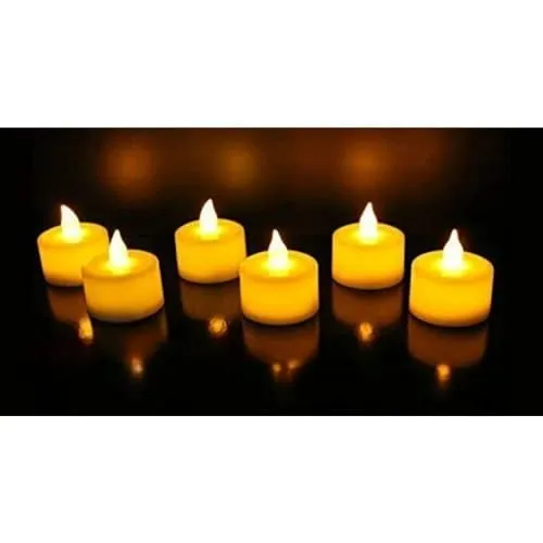 MRQUEE Miya Water Sensor Artificial Floating Light Diya Water Activated Tea Lights, Waterproof Flameless Tea Lights, athtub Wedding Decoration Pack 12