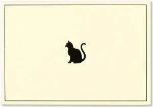 NOTE CARD - BLACK CAT