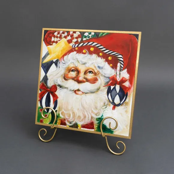 Ornament Santa by Celia Meadors, Large