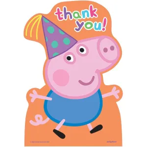 Peppa Pig - Thank You Cards (8ct)