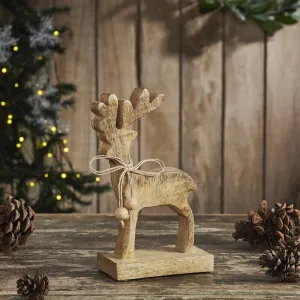 Reindeer Wooden Figurine 8x4.5x2.5