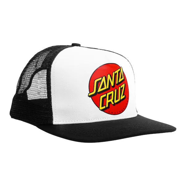 Santa Cruz Classic Dot Trucker Hat - Black/White