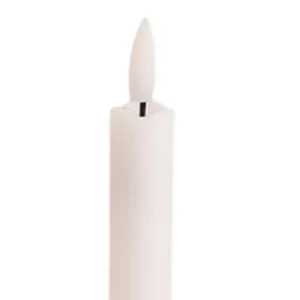 SAZ DEKOR 6X LED Pillar Candles Decor Flameless Candles for Holiday Halloween New Year White