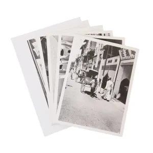 set of 5 black & white postcards of Singapore from original 1930's negatives