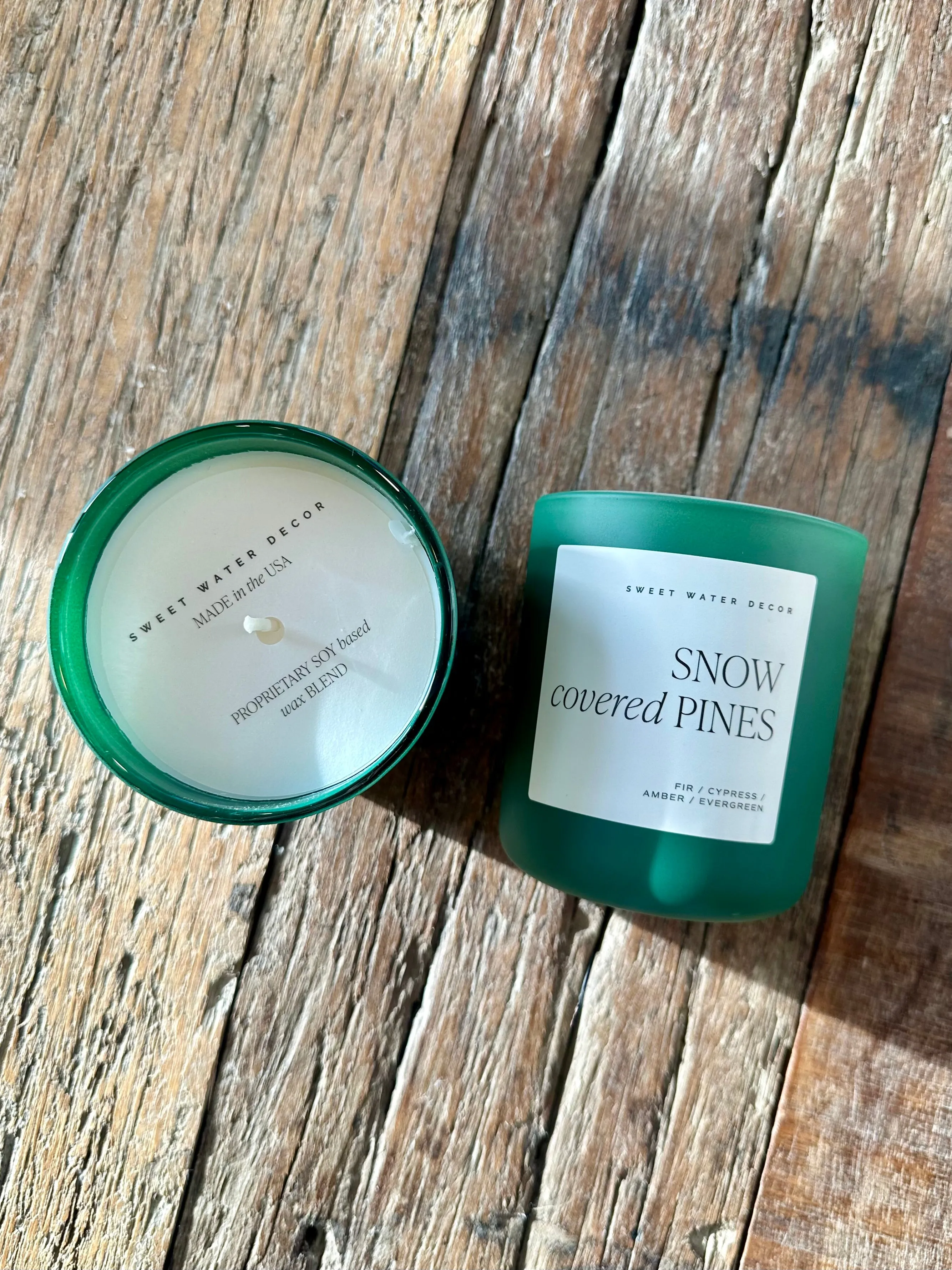 Snow Covered Pines Candle