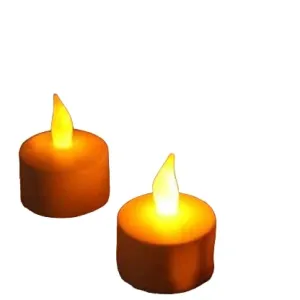 SPARSHMART Sapna Flameless and Smokeless Decorative Candles Led Tea Light Candle Perfect for Gifting, House, Light for Balcony Pack of 12