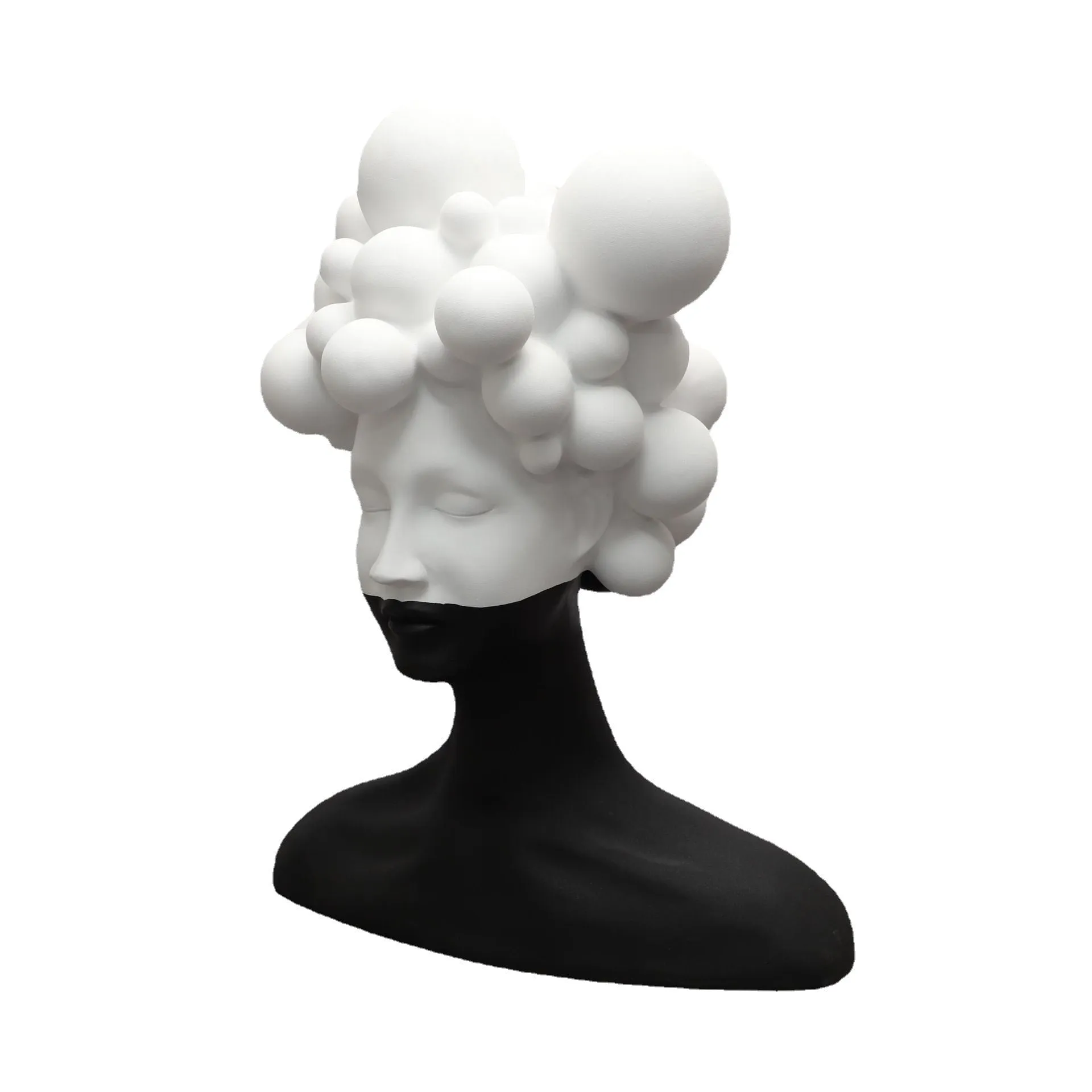 TEEK - Abstract Sphere Head Woman Decor