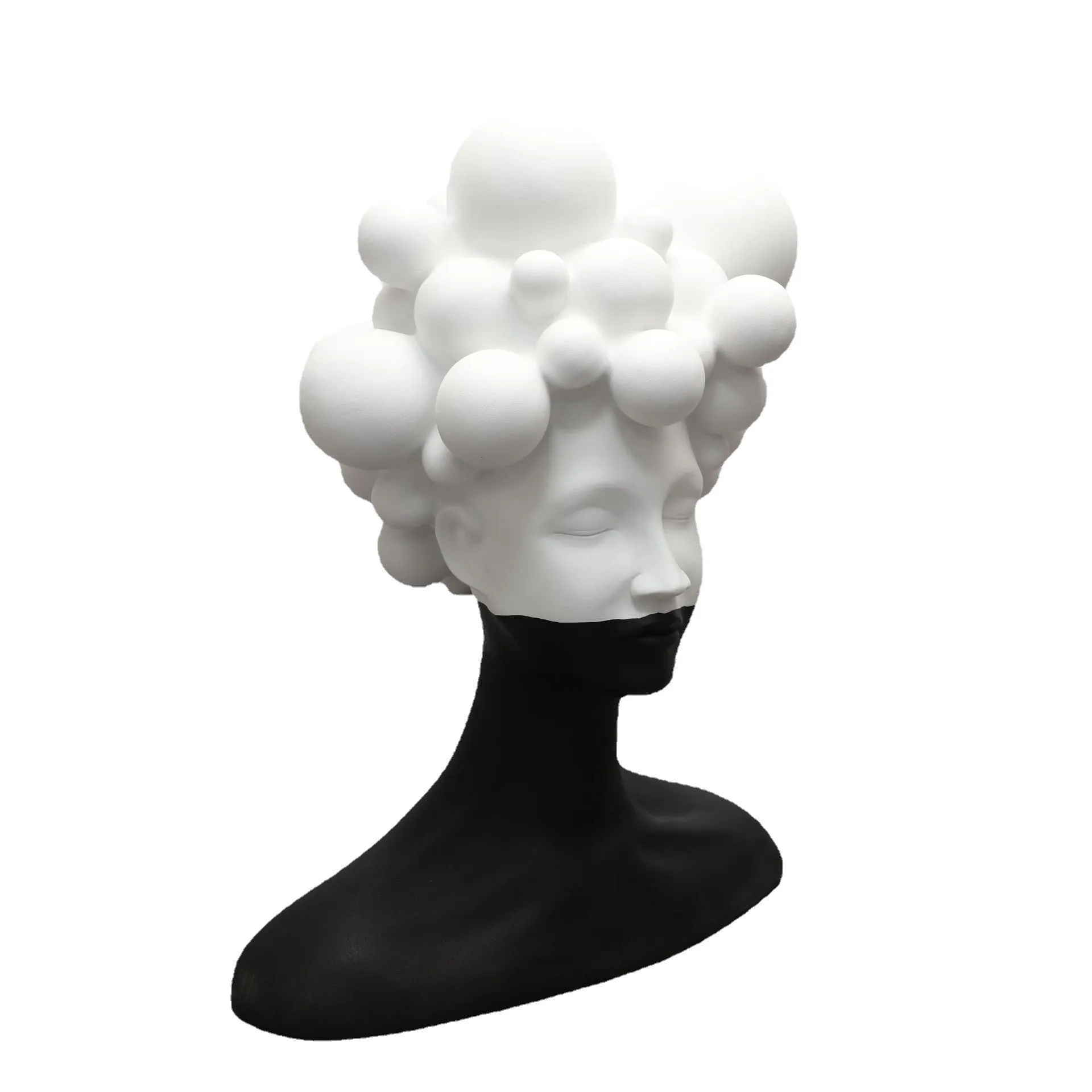 TEEK - Abstract Sphere Head Woman Decor