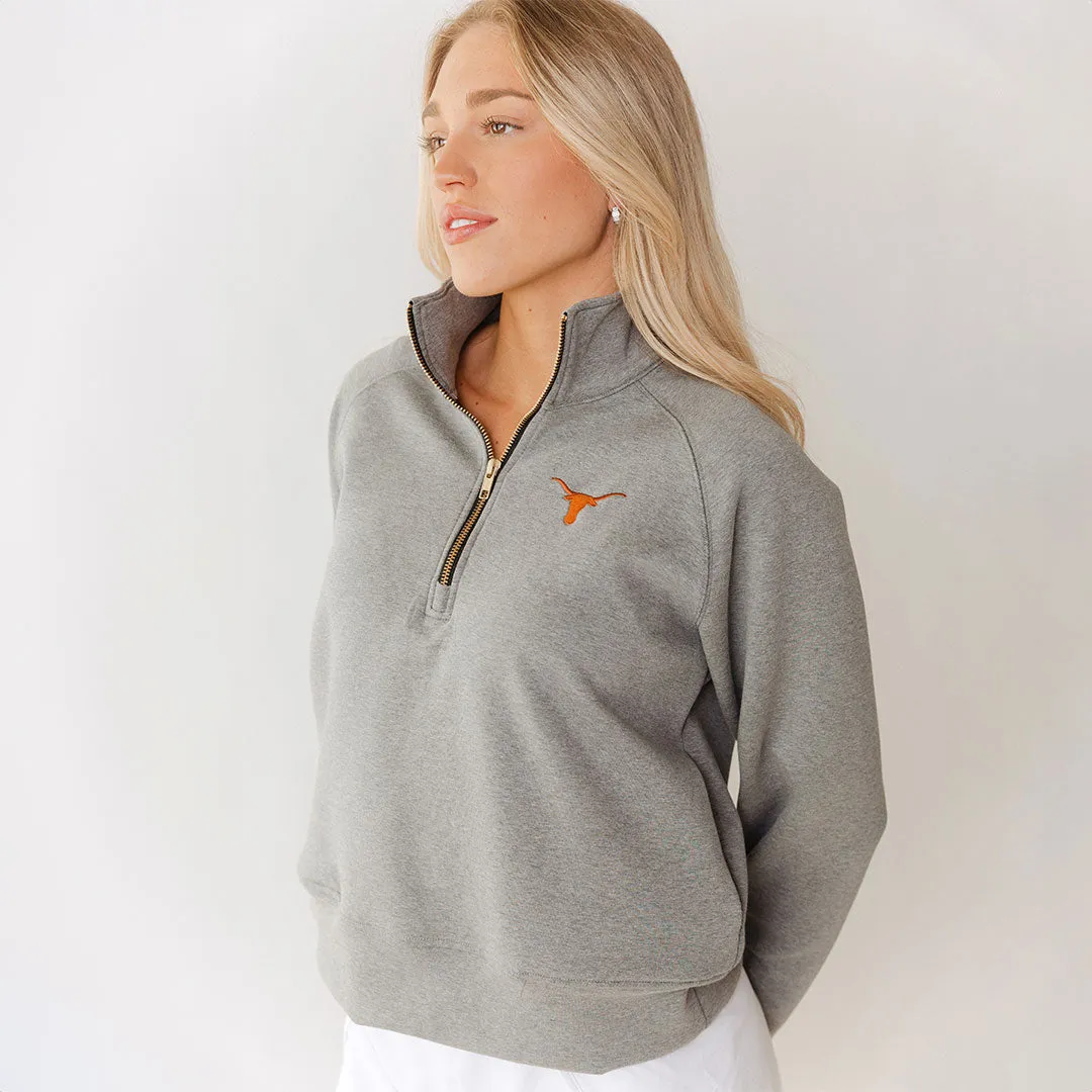 Texas Oxford Zip-Up, Heather Grey