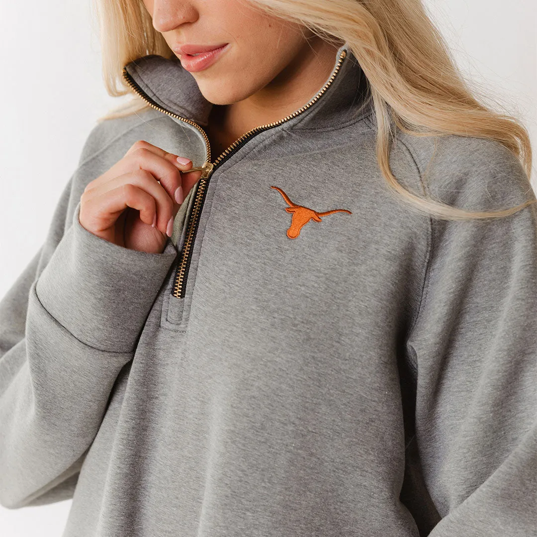 Texas Oxford Zip-Up, Heather Grey