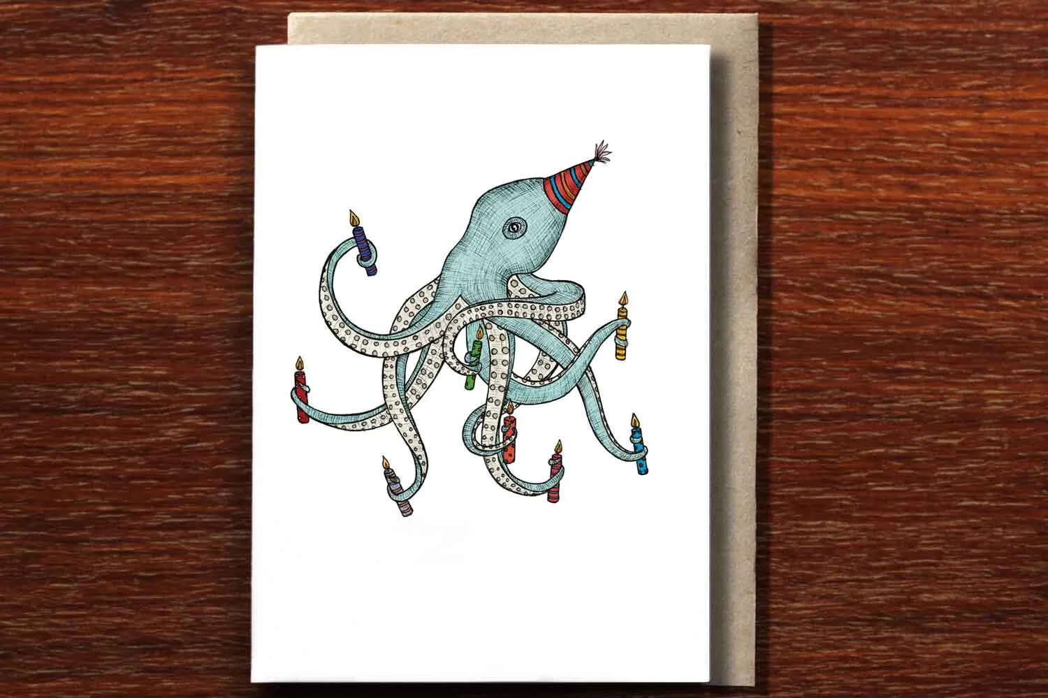 The Nonsense Maker - Greeting Card - Birthday Octopus