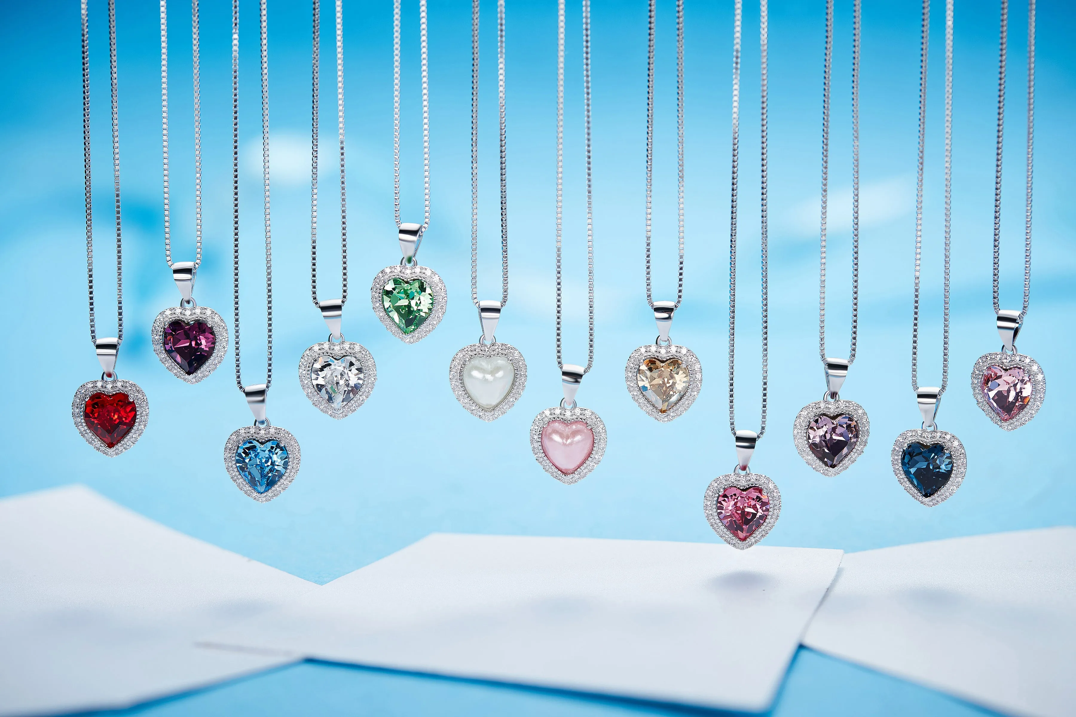 The perfect little horoscope heart necklaces