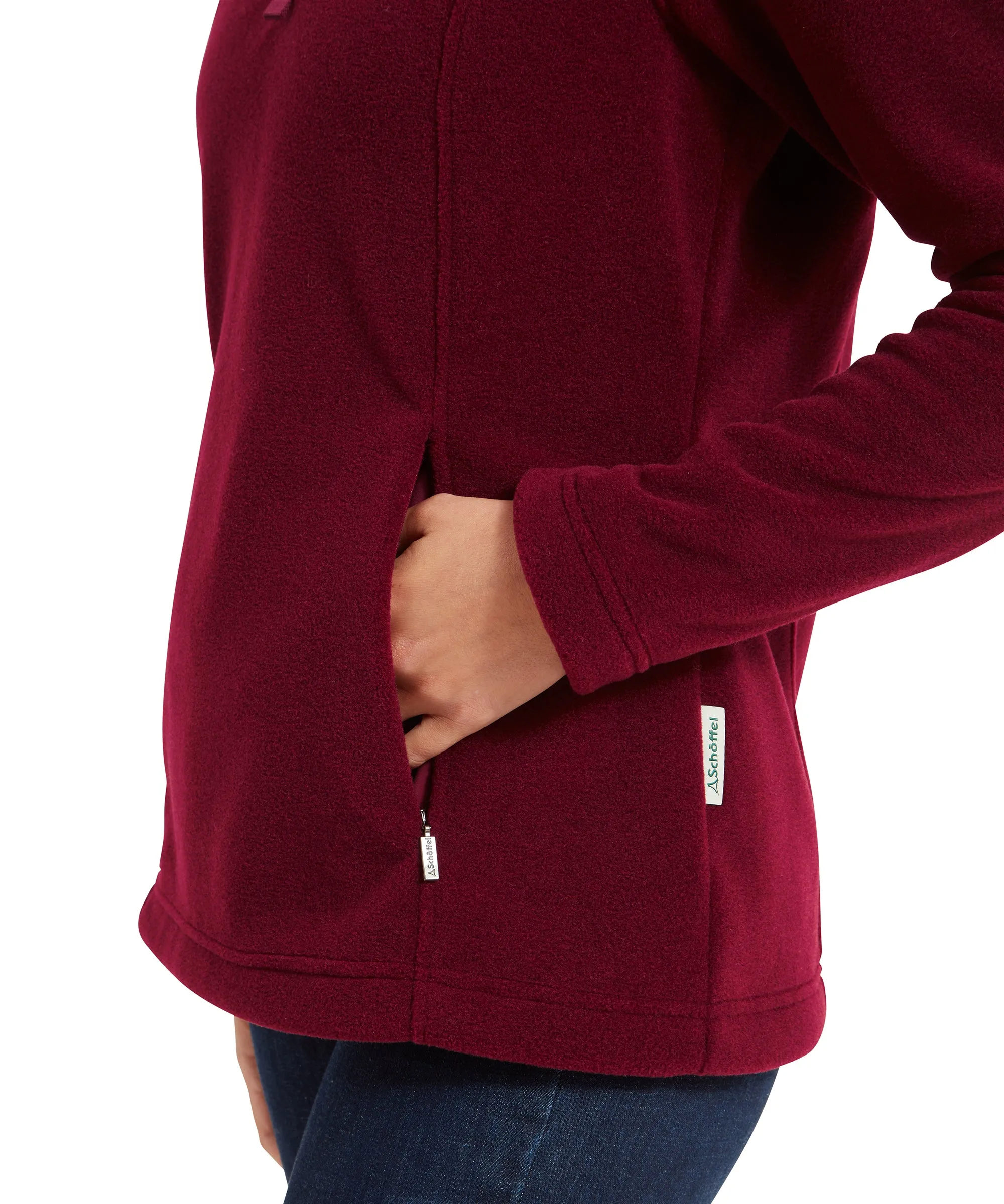 Tilton II Quarter Zip Fleece - Claret