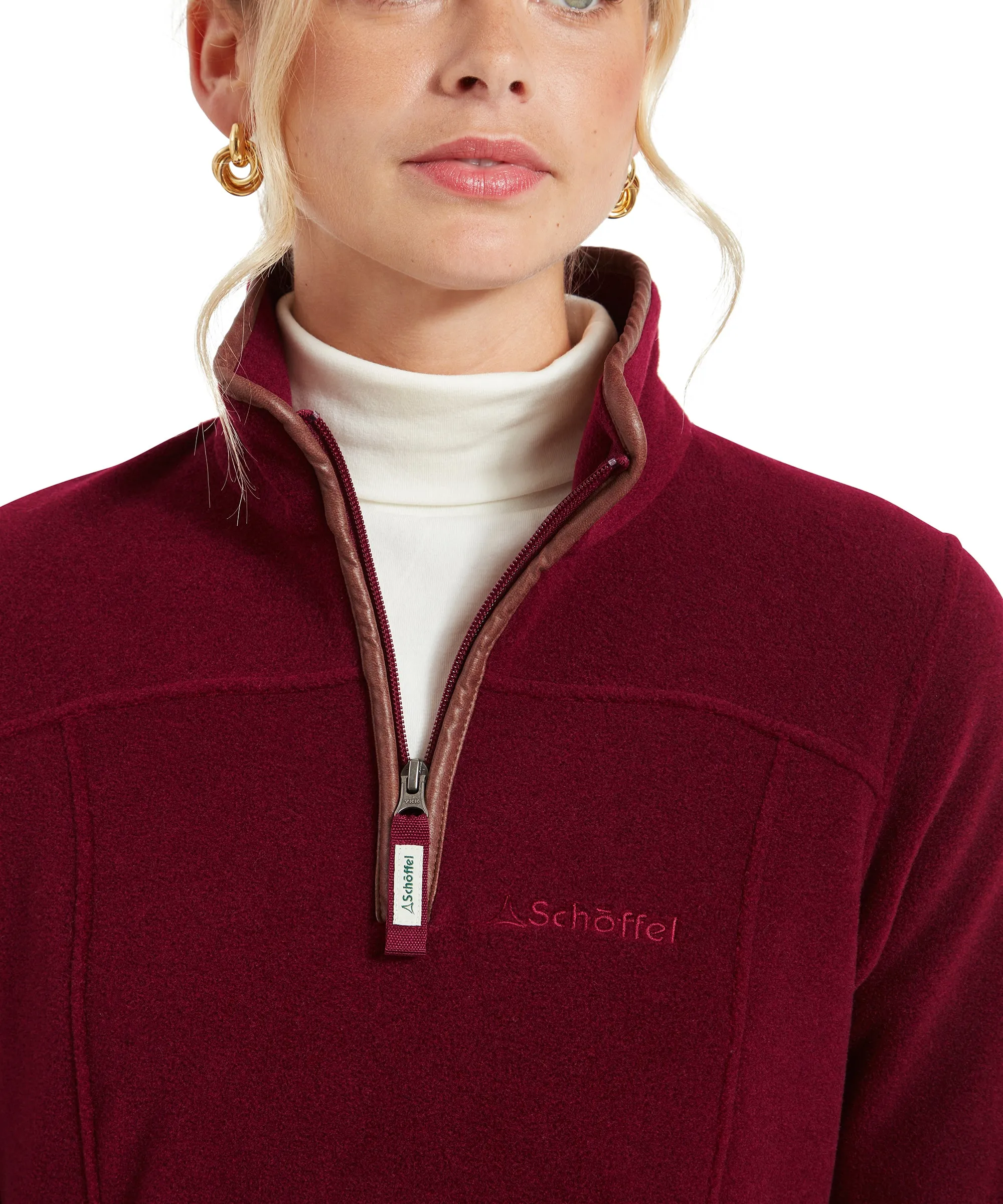 Tilton II Quarter Zip Fleece - Claret