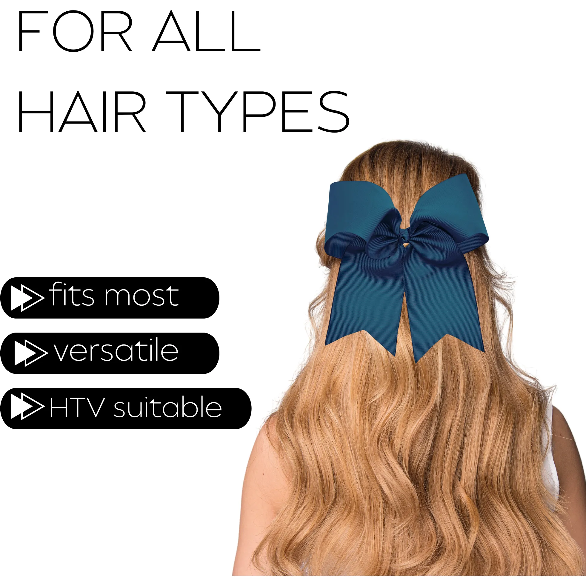 Twilight Blue Cheer Bow