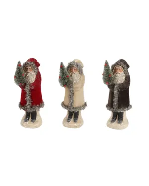 Velvet Belsnickle Santa With Tree S